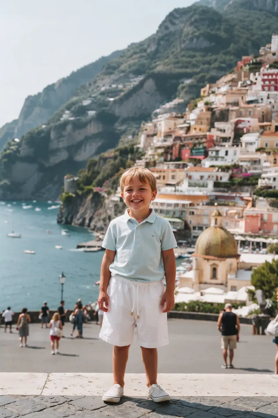 Antica Sartoria FC330 shorts bambino cotone bianchi