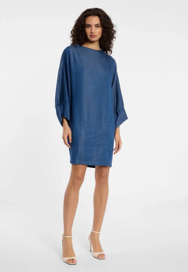 Ana Alcazar Darli abito denim corto oversize