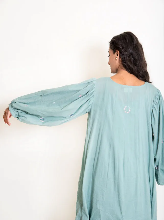Our Dve Seeho Dress abito maxi verde menta