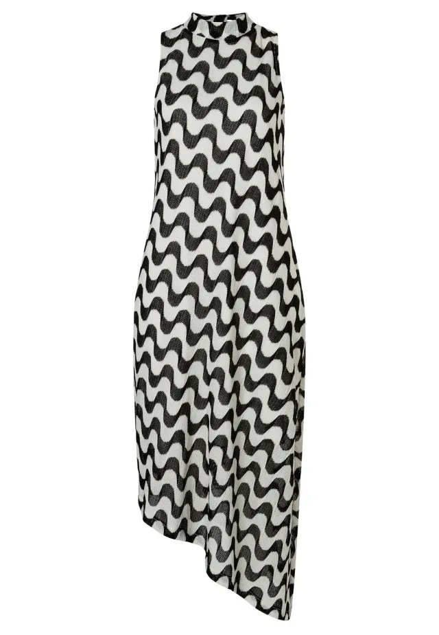 Ana Alcazar Zola abito midi maglia onde
