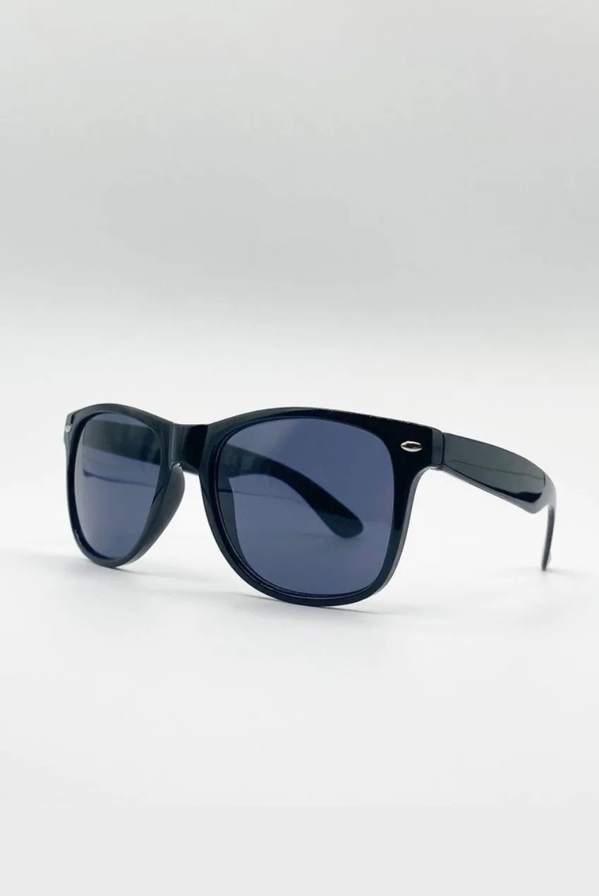 SVNX Classic Wayfarer occhiali da sole neri protezione UV400