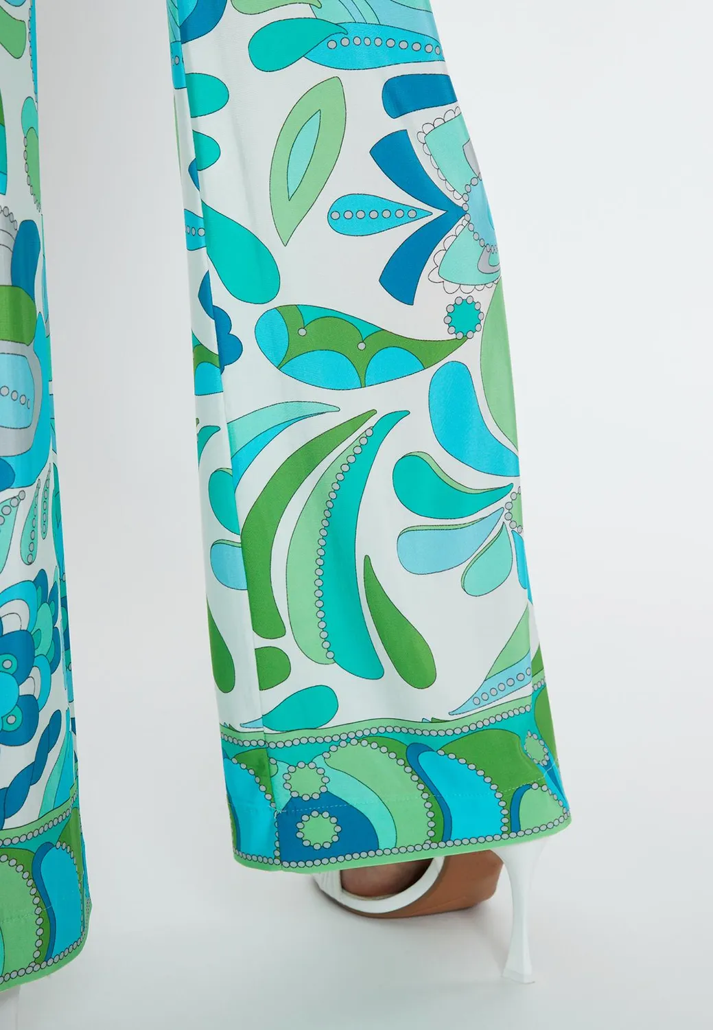 Ana Alcazar Riawa pantaloni fantasia verde jersey