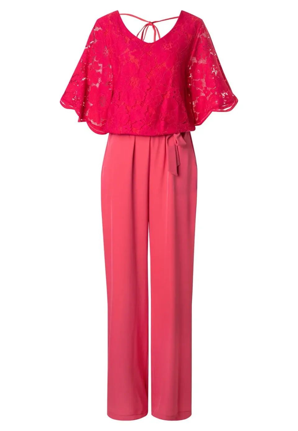 Ana Alcazar Giony tuta pizzo rosa elegante