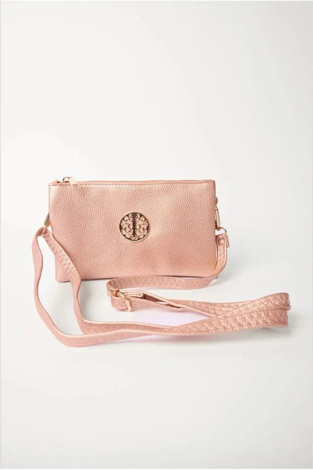 Blue Vanilla Zip Up pochette oro rosa tracolla