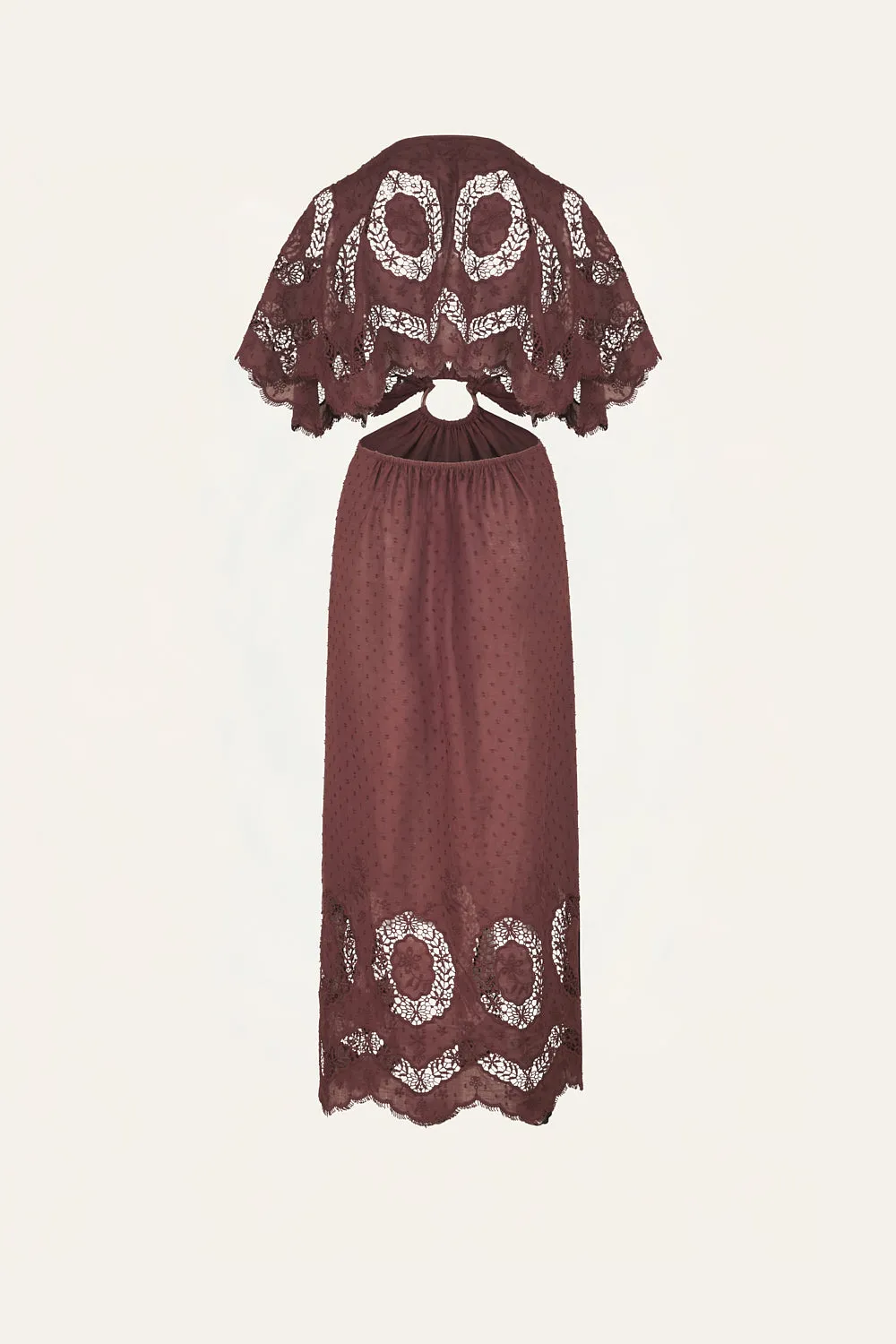 Johanna Ortiz Paradise Dress abito vino 98% cotone