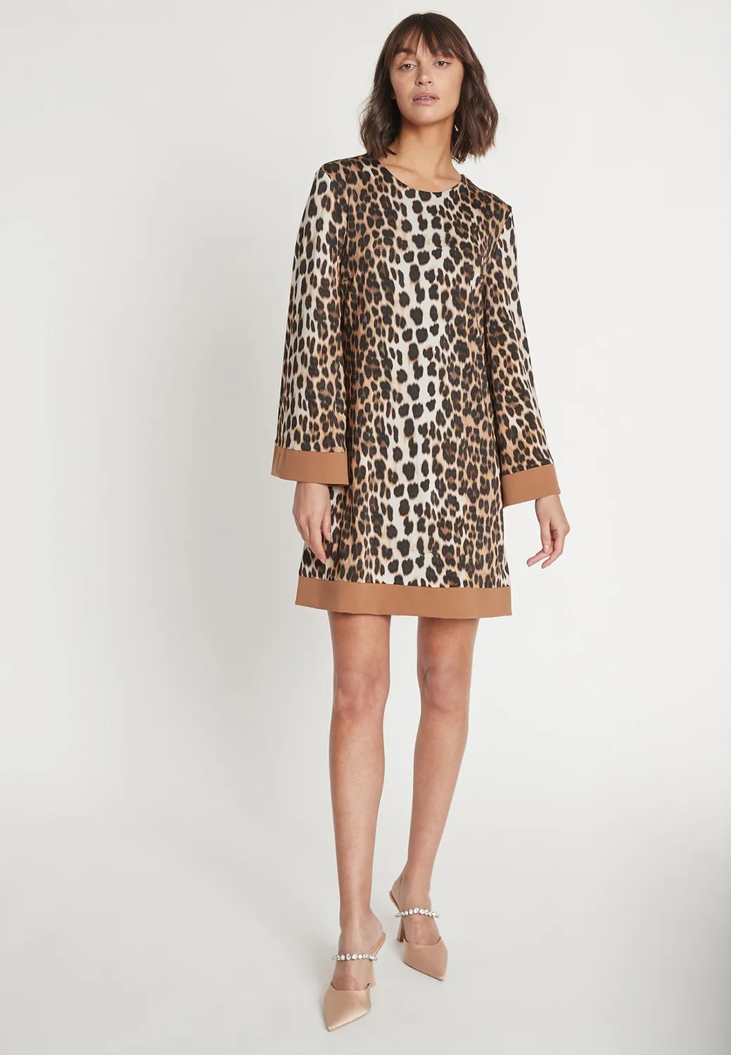 Ana Alcazar Modana abito tunica animalier corto