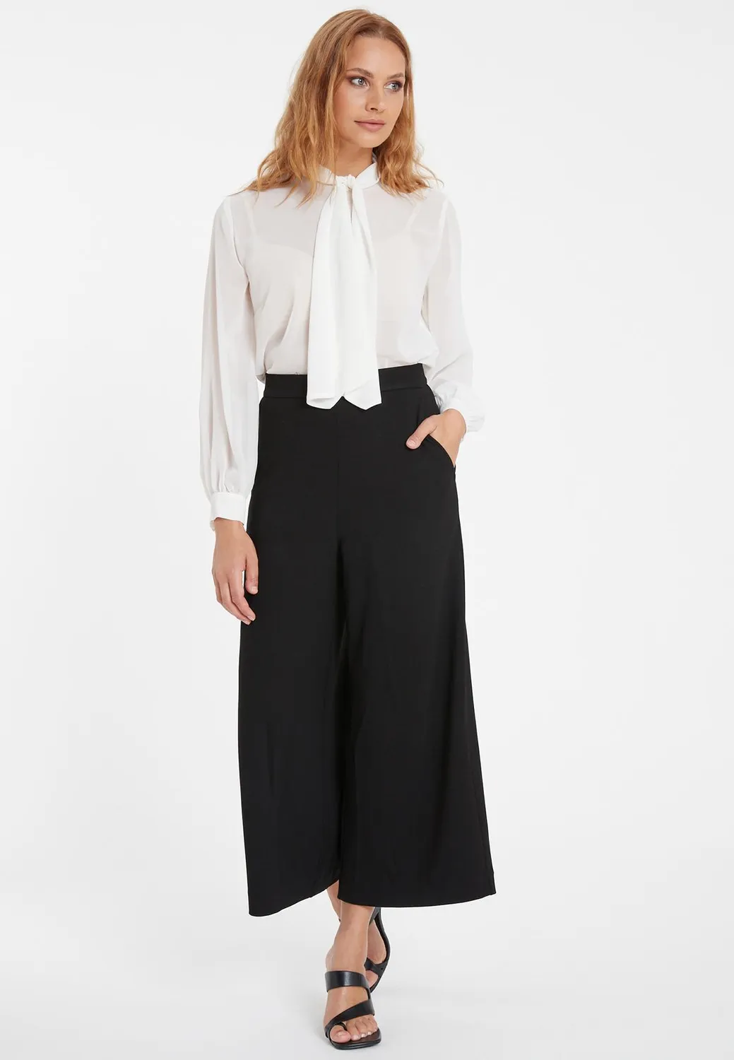 Ana Alcazar Sistea culotte jersey nero tasche