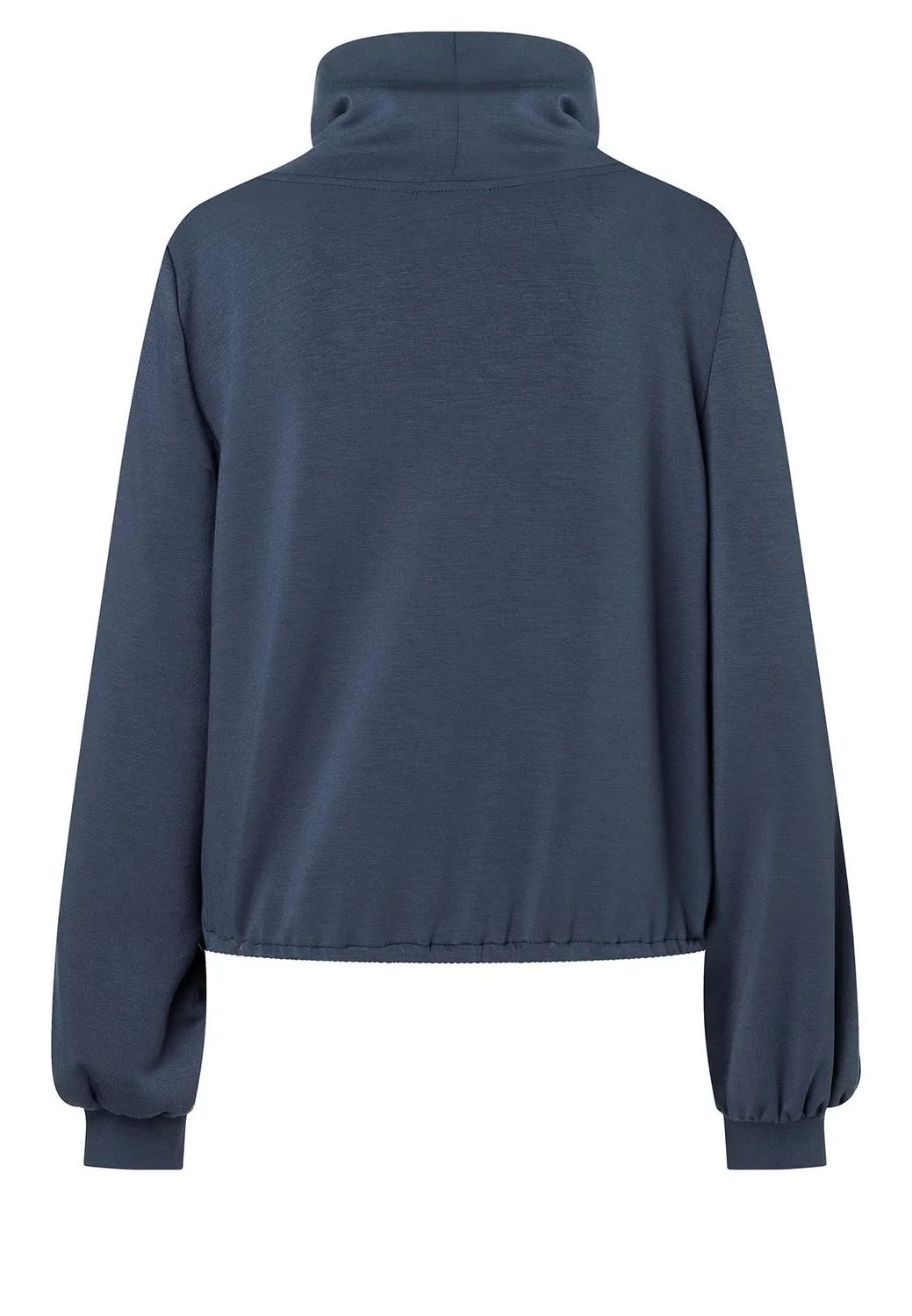 Ana Alcazar Selmy top collo alto blu jersey