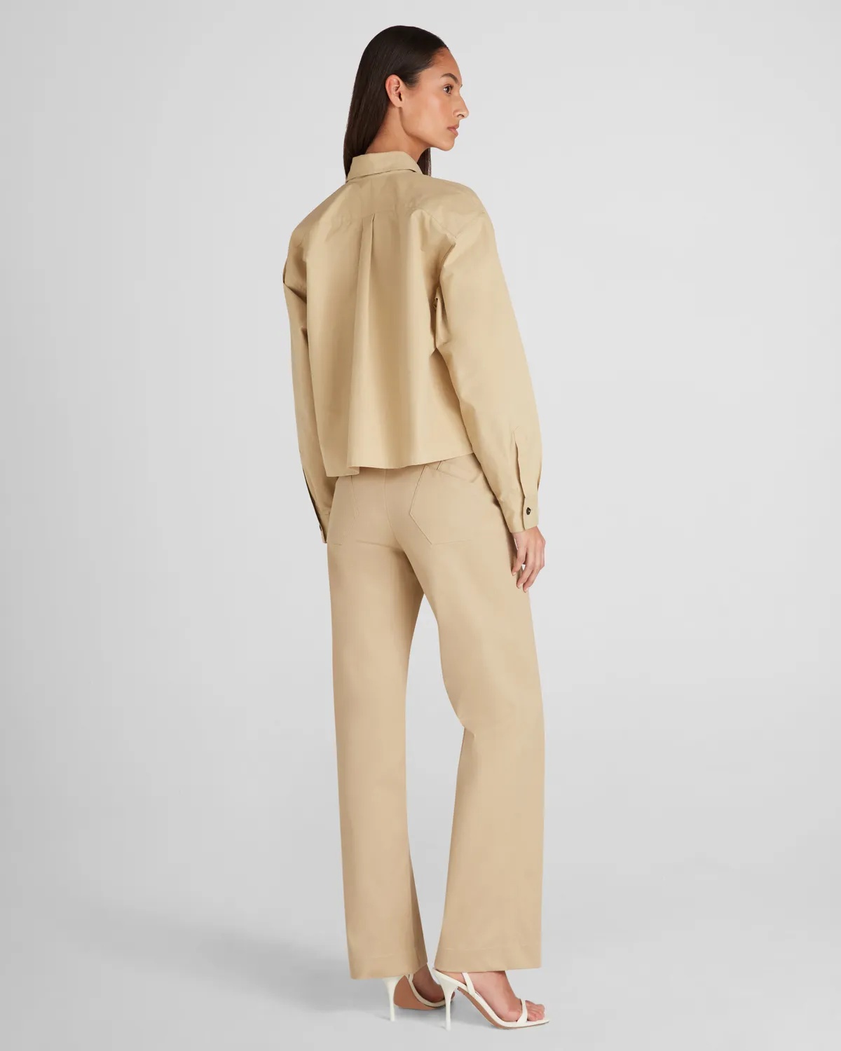 Violante Nessi Lea camicia beige cotone Wordsworth