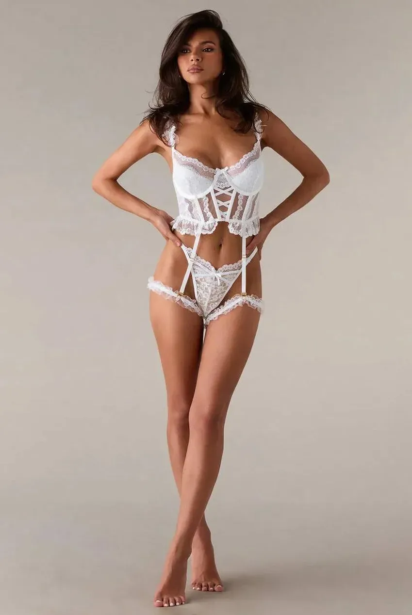 Little Nooks Elara Babydoll Pizzo Bianco 4 Pezzi S