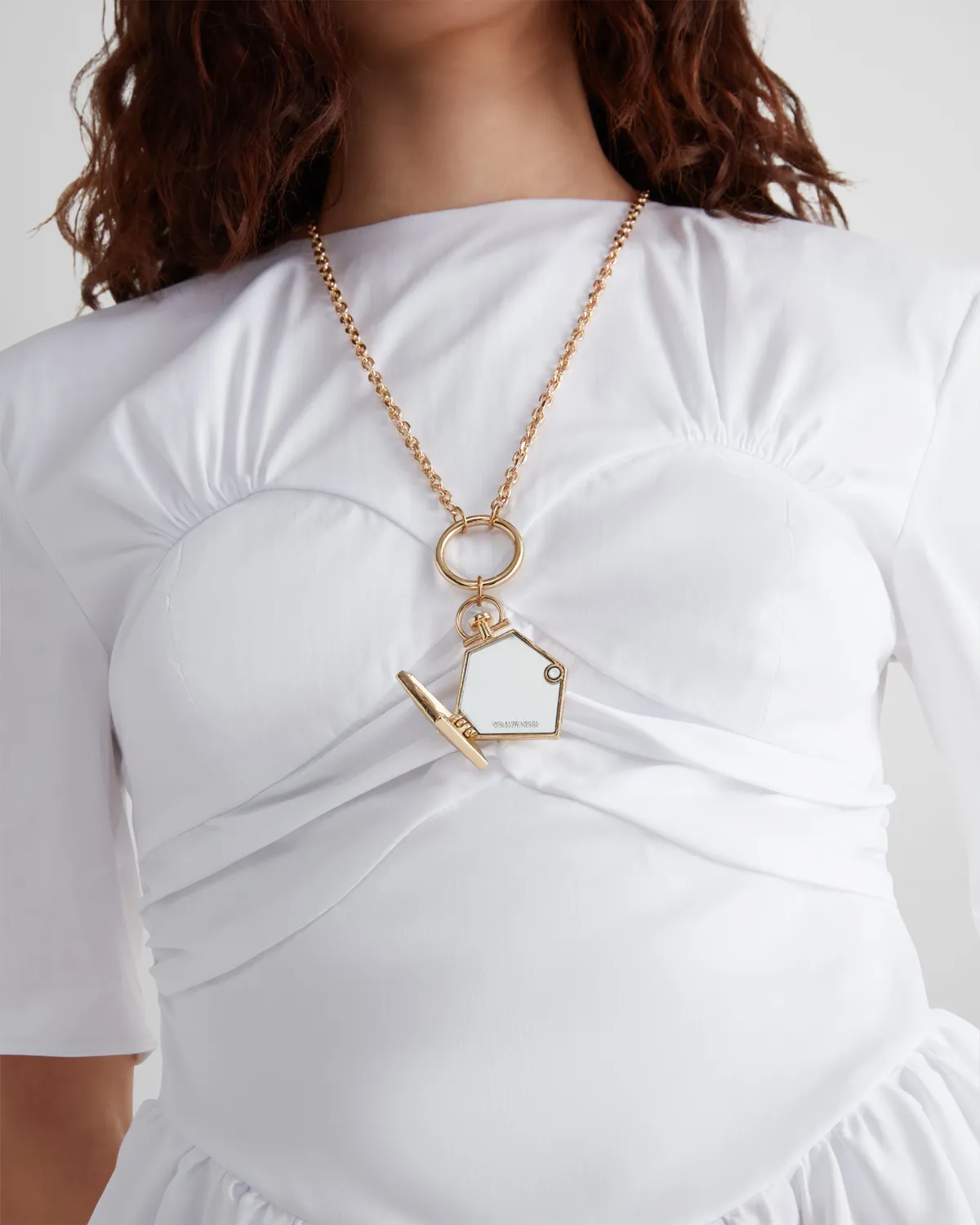 Violante Nessi Baricco collana oro perle faux zirconi