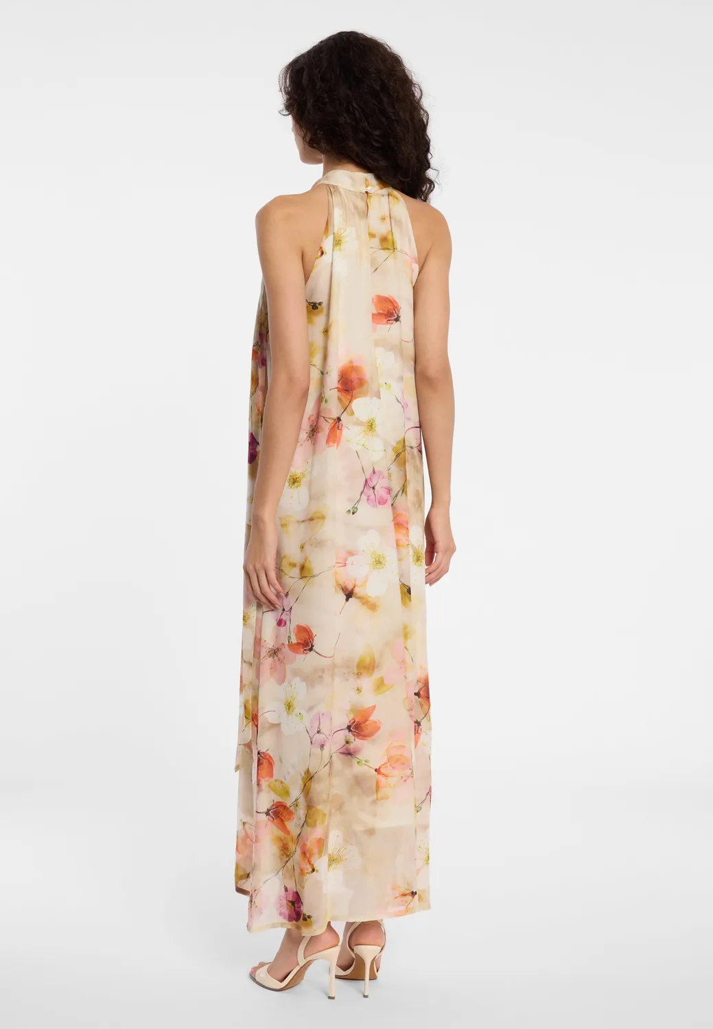 Ana Alcazar Deiza Abito halterneck maxi fiori