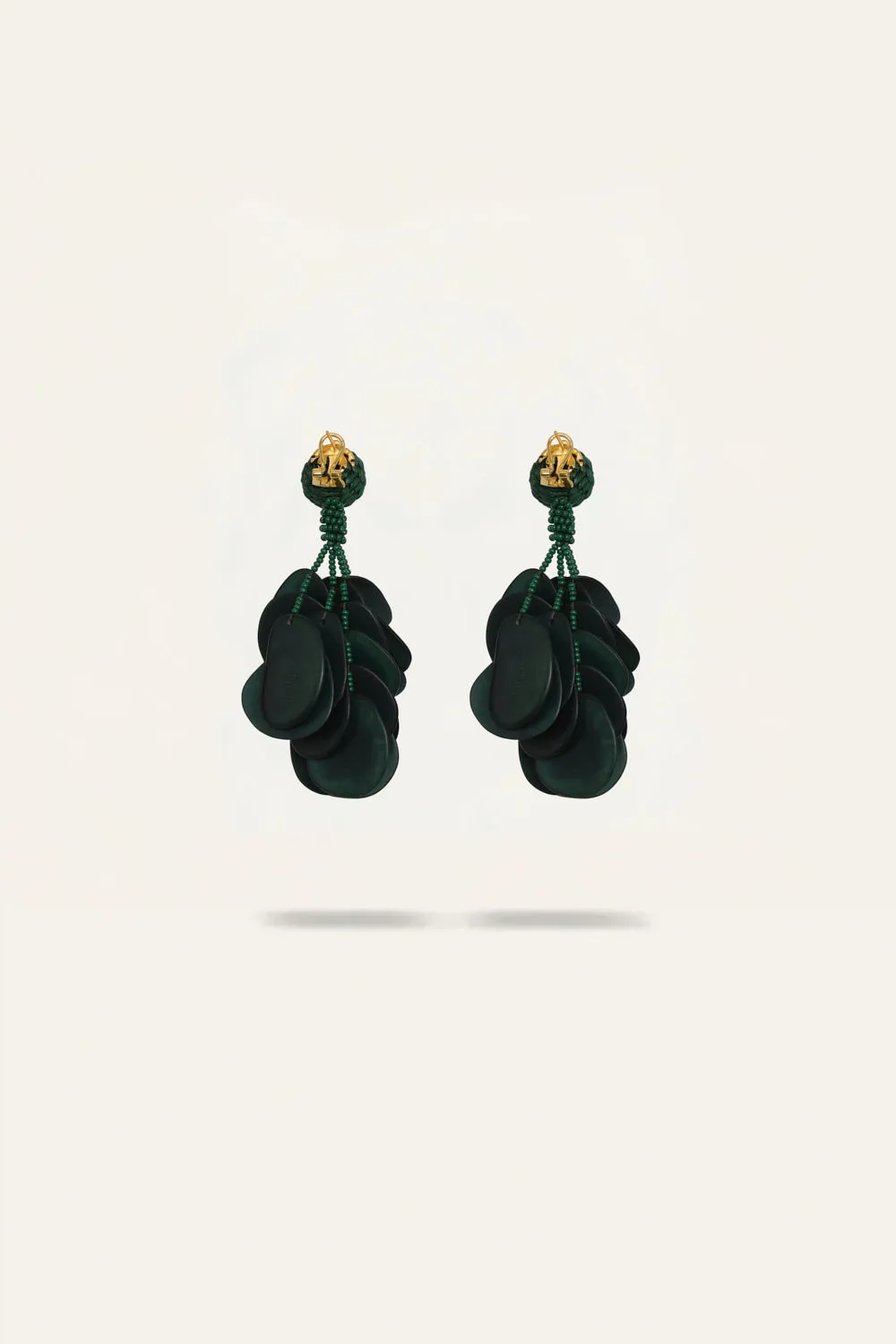 Johanna Ortiz Song of the Plains orecchini verdi tagua