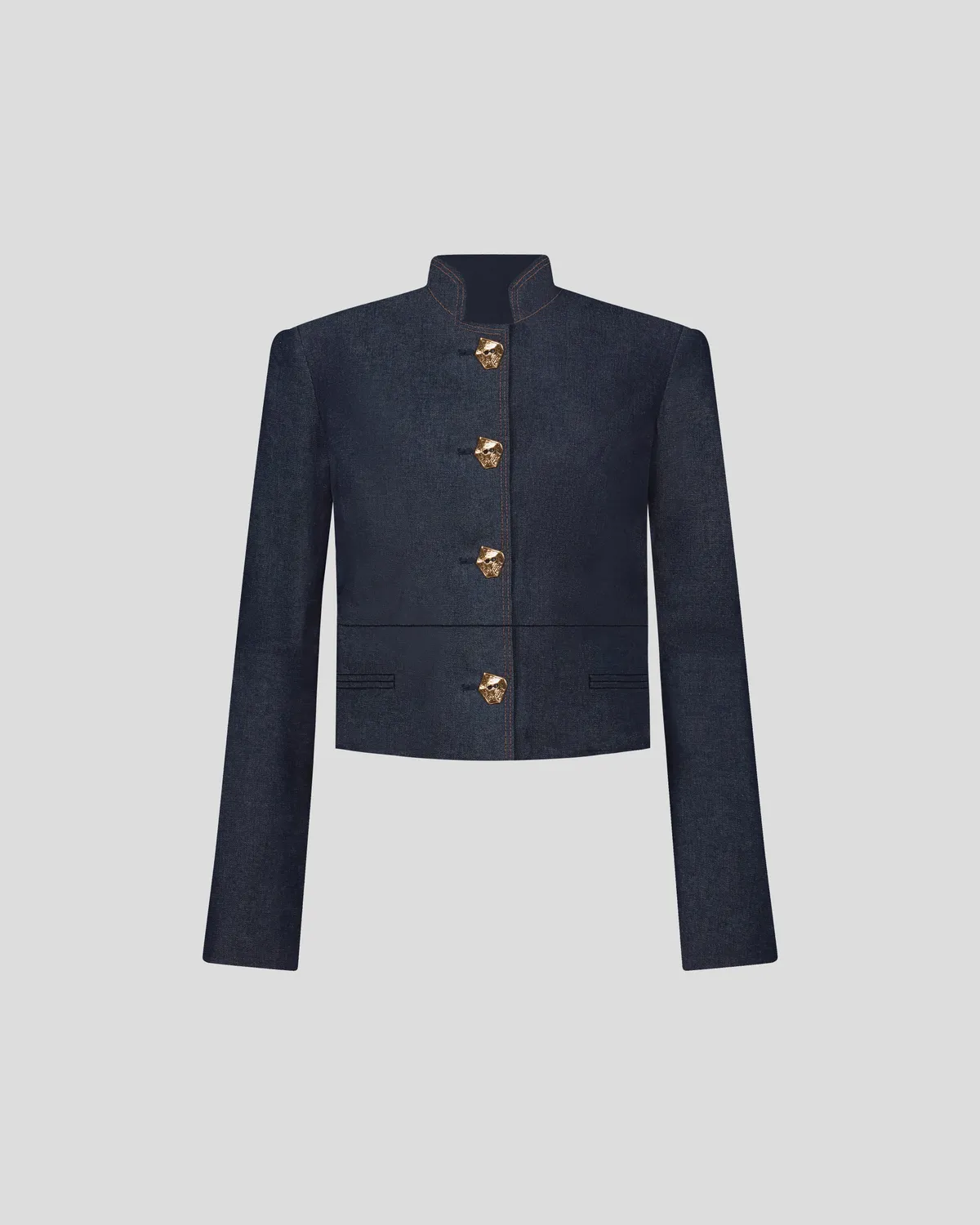 Violante Nessi Vicente giacca denim blu organico IT 42