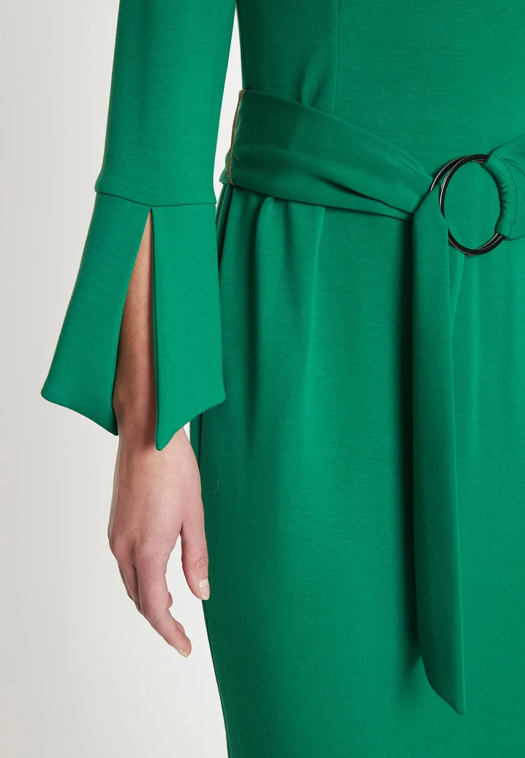 Ana Alcazar Mehine abito tubino midi verde