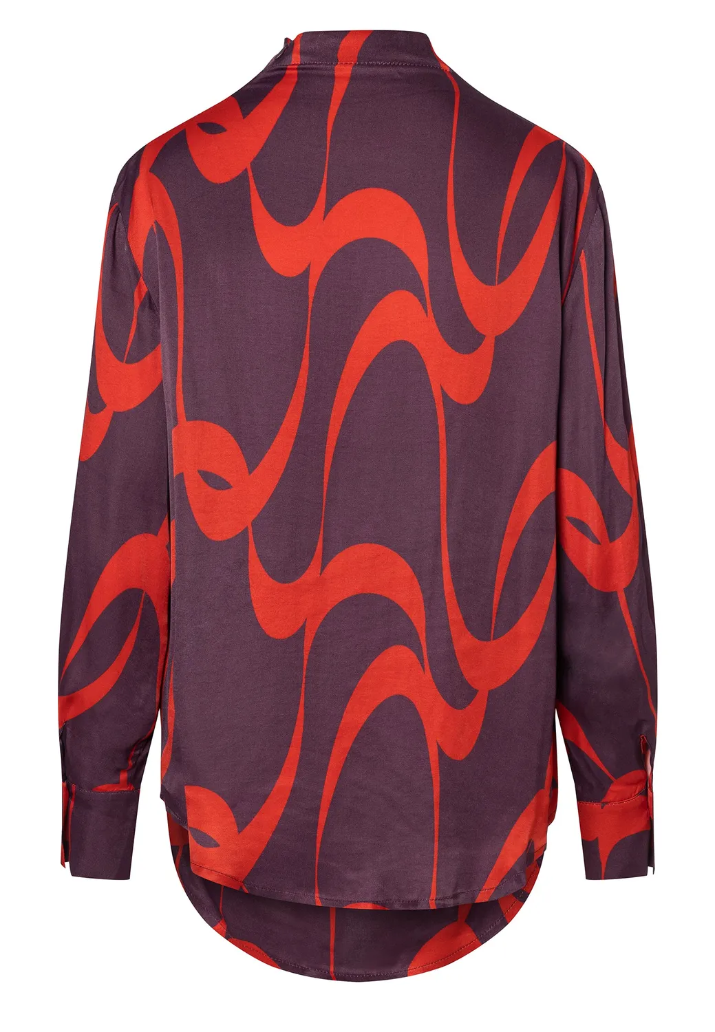 Ana Alcazar Elbonis blusa scollo drappeggiato fantasia onde
