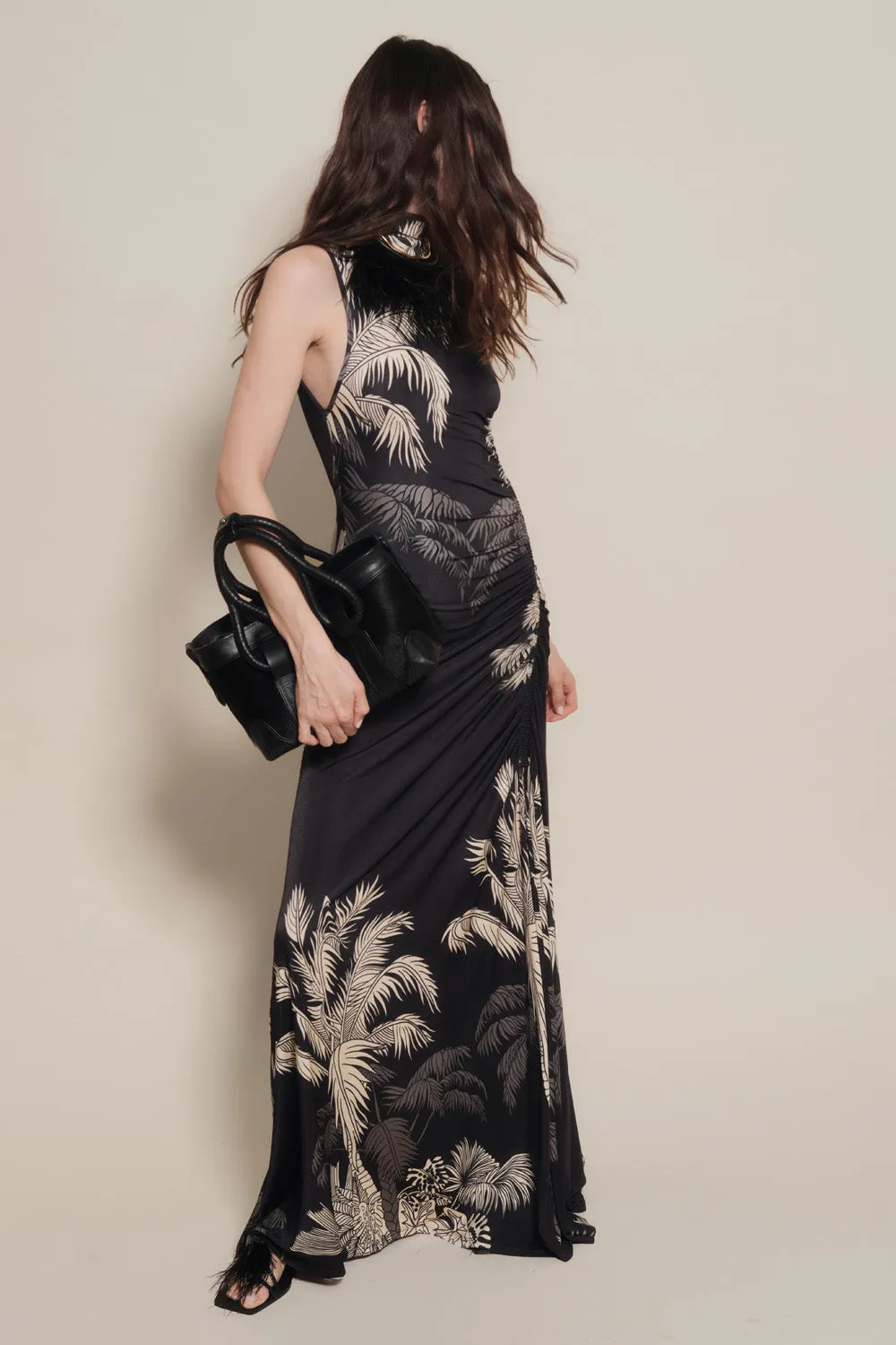 Johanna Ortiz Destiny's Ride mini tote pelle nera