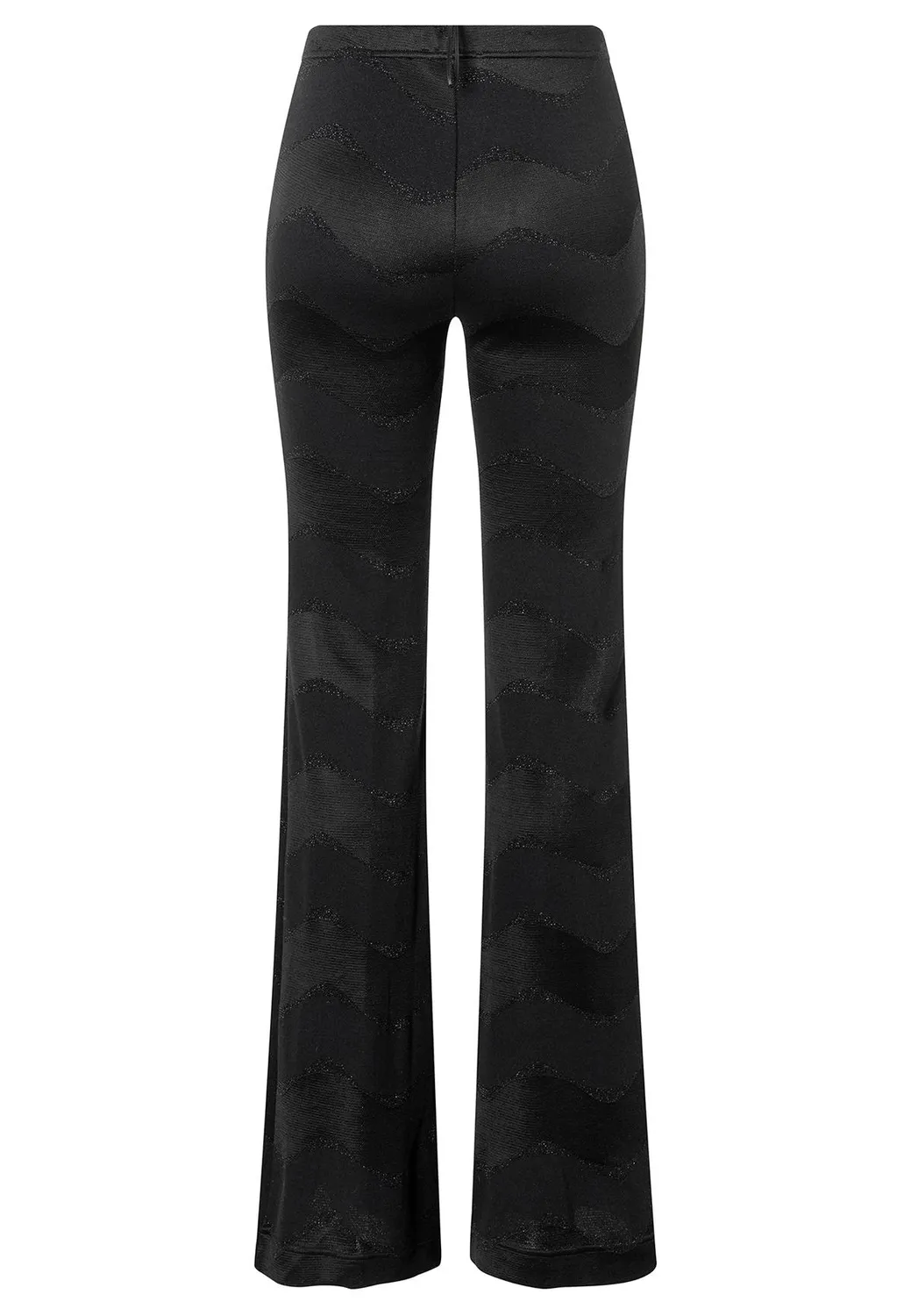 Ana Alcazar Saponi pantalone zampa nero lurex