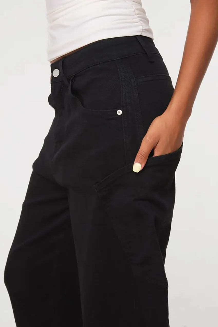 Pink Vanilla Extreme Cargo jeans balloon neri vita alta