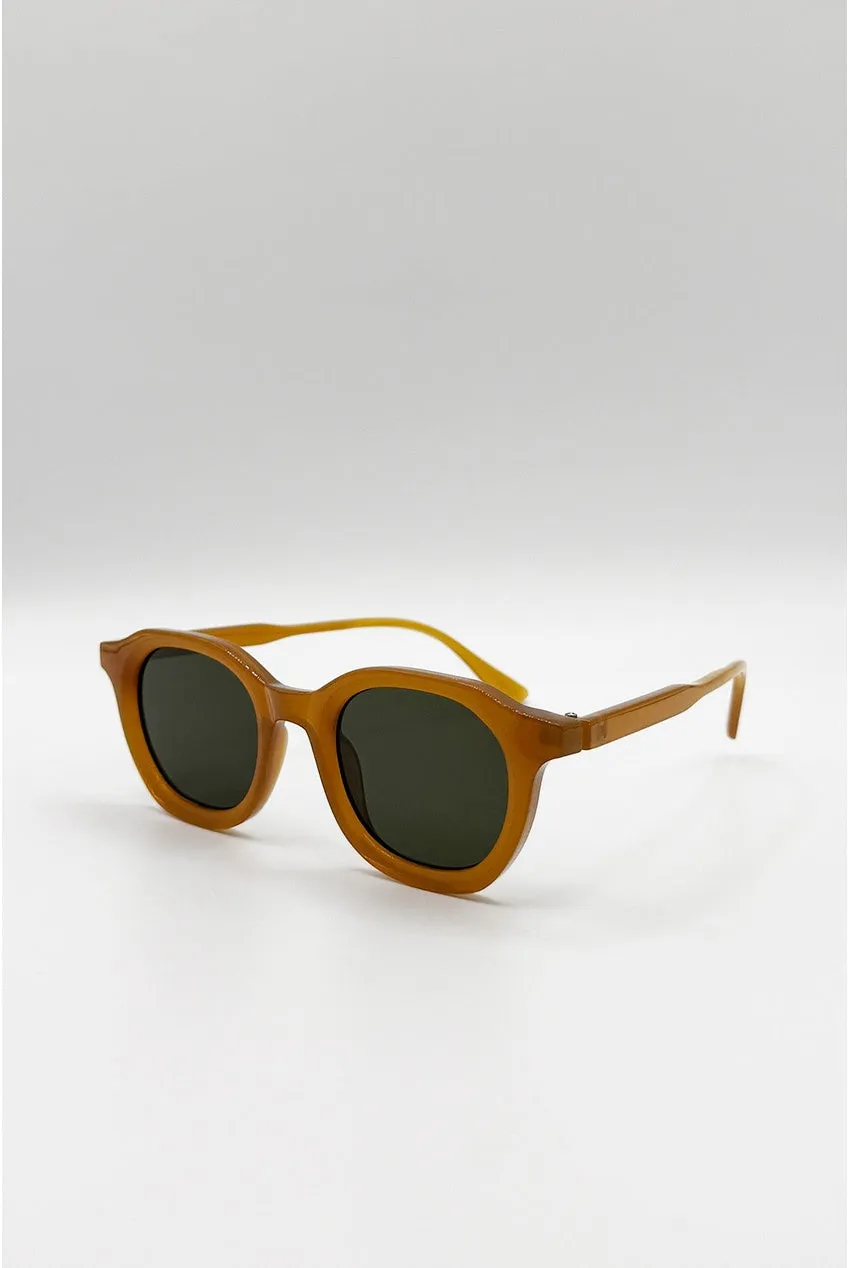 SVNX Bold Preppy occhiali da sole marroni taglia unica