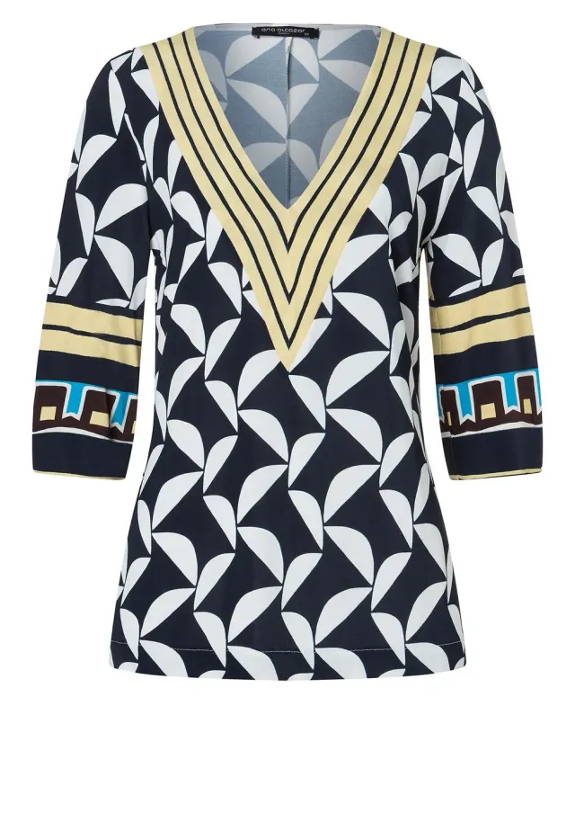 Ana Alcazar Zilby top fantasia scollo a V
