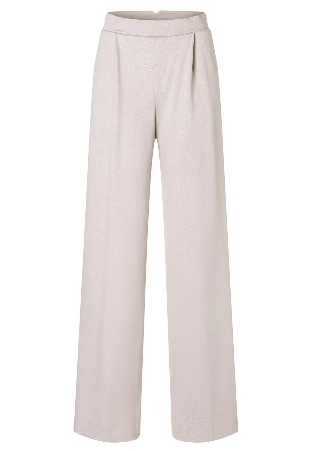 Ana Alcazar Aino pantaloni palazzo ecru pieghe