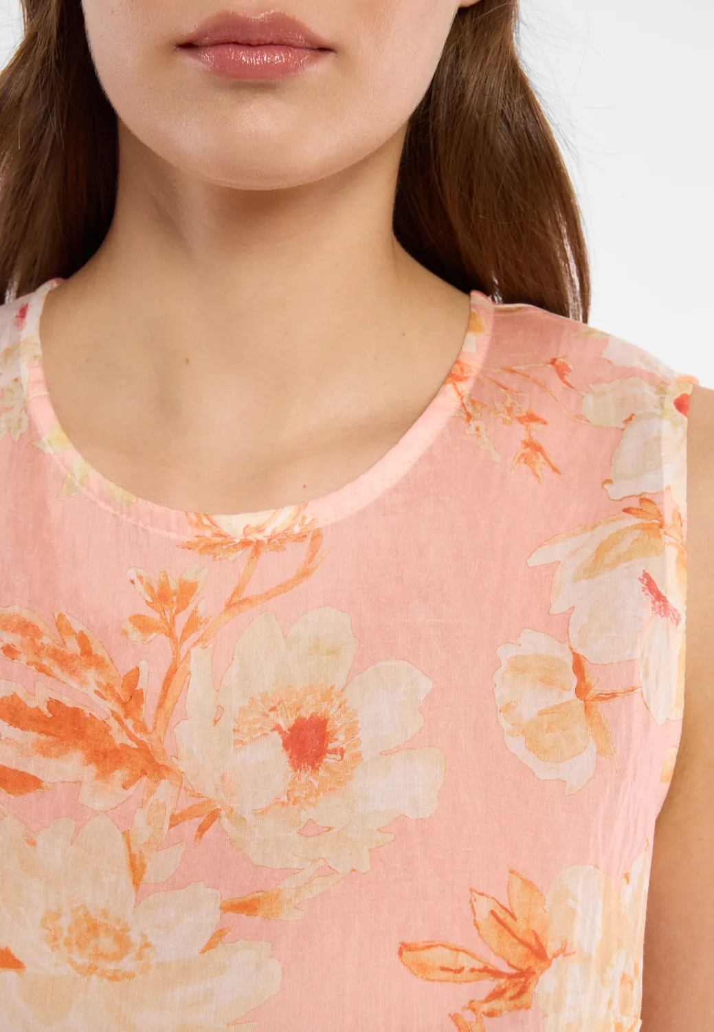 Ana Alcazar Dorivay top peplum floreale rosa