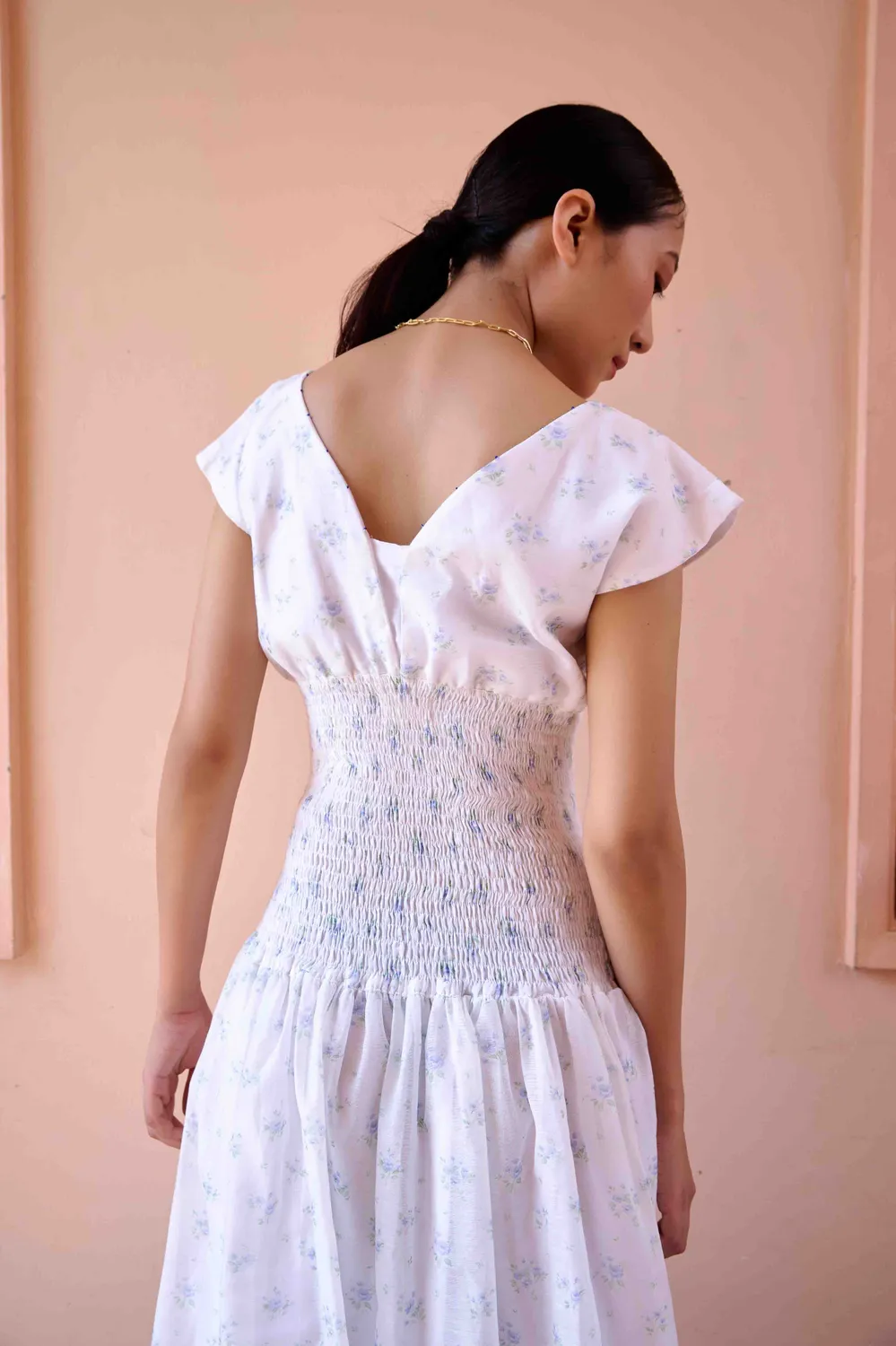 Our Dve Annie abito e giacca White Print cotone S-XXL
