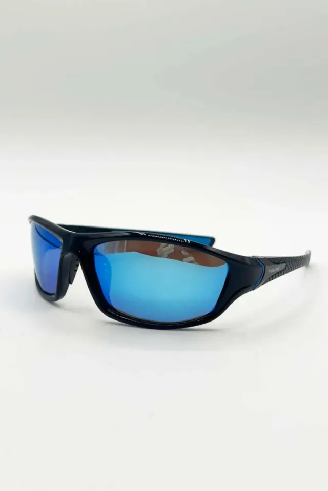 SVNX Outdoor Racer occhiali da sole nero blu UV400