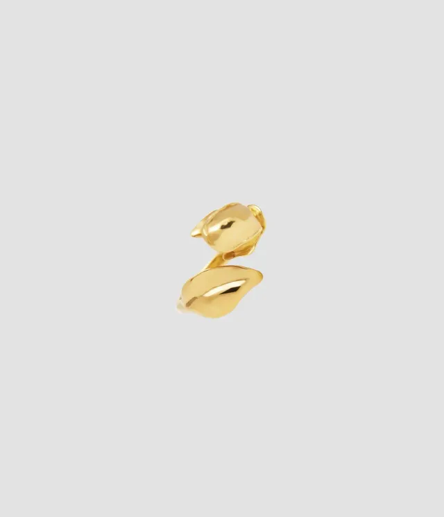 Erdem Bloom Ring anello oro bocciolo regolabile
