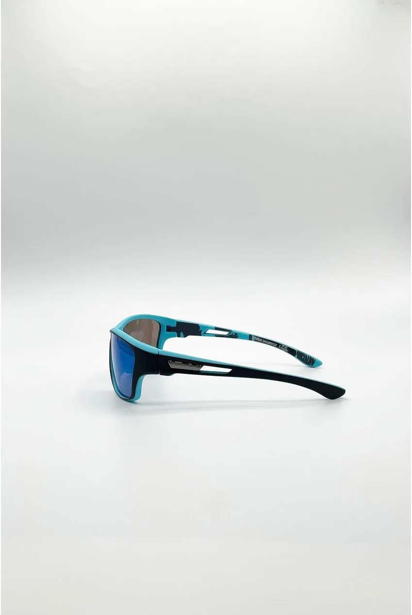 SVNX Racer occhiali da sole blu specchio