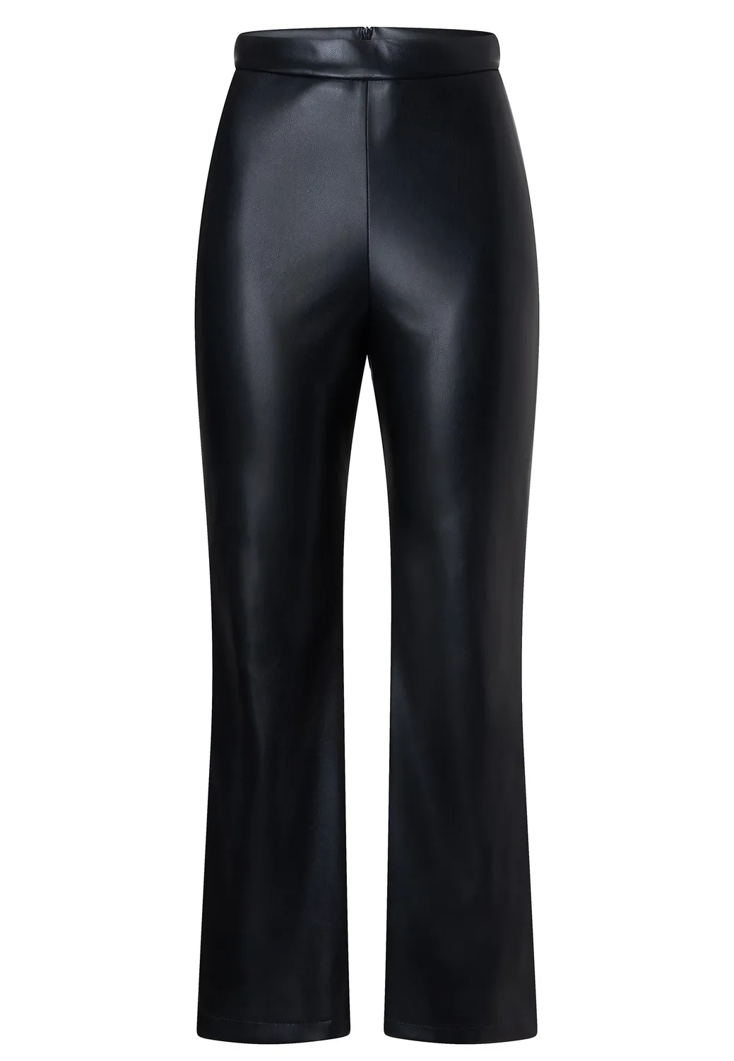 Ana Alcazar Eniva Pantaloni Pelle Neri Cropped