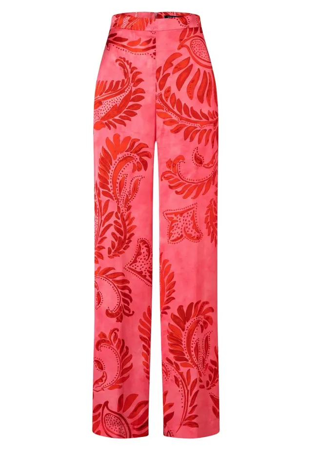 Ana Alcazar Kastea pantaloni larghi con fiori