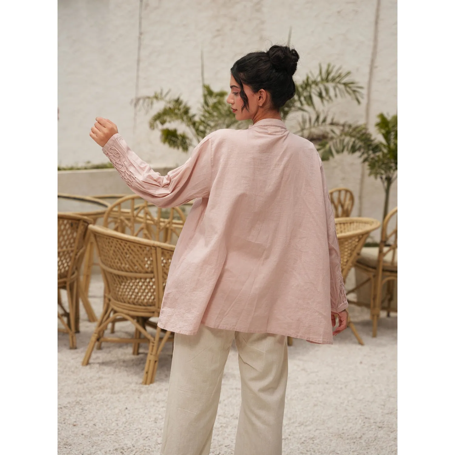 Our Dve Capsule 13 completo top pantaloni rosa