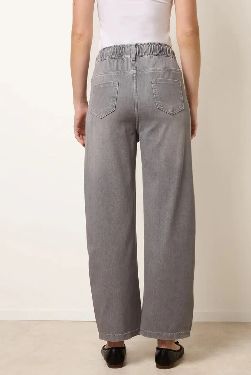 Blue Vanilla Drawstring Seam Detail jeans grigio chiaro elastici