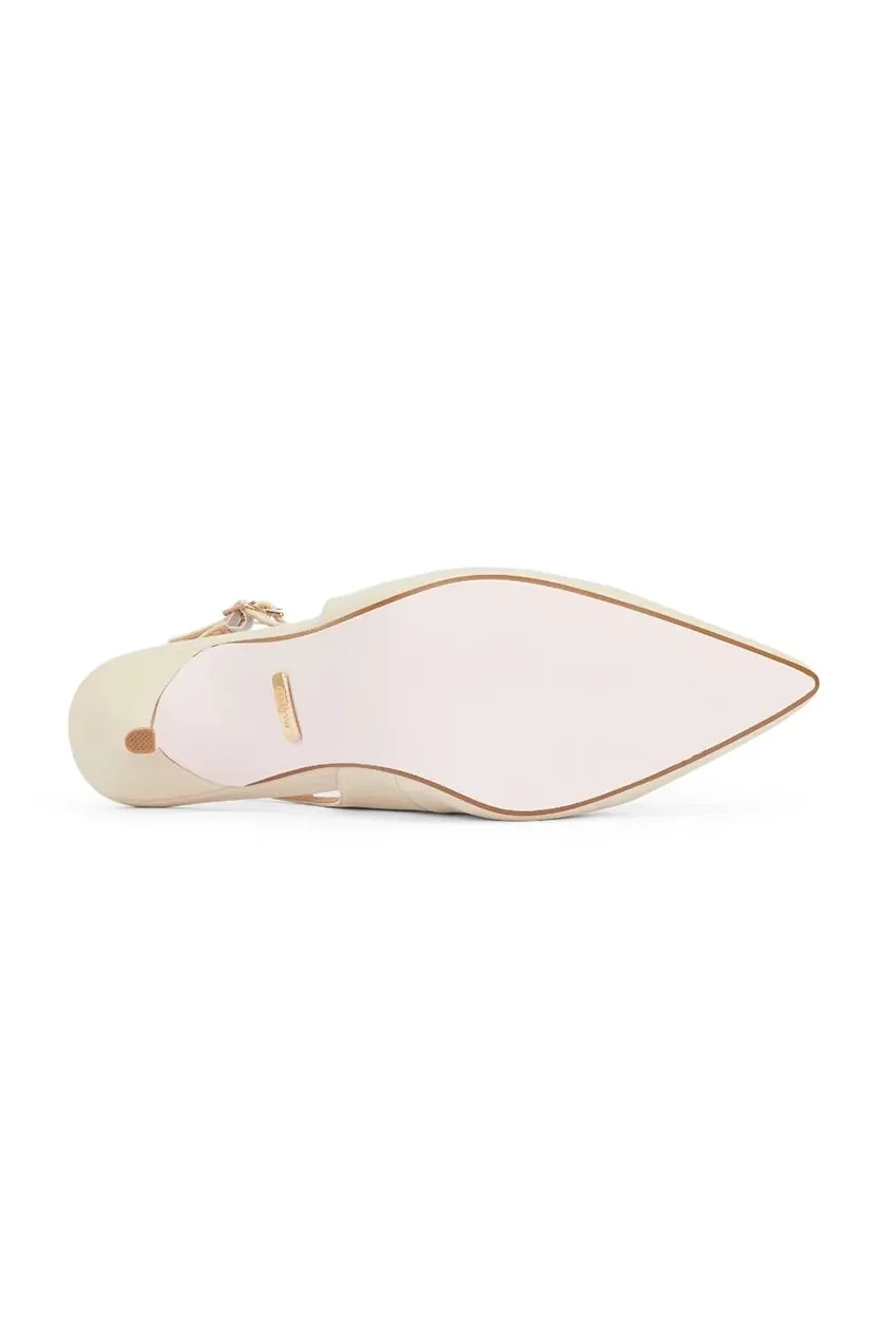 Malow London Camila décolleté slingback oro tacco 8,5 cm
