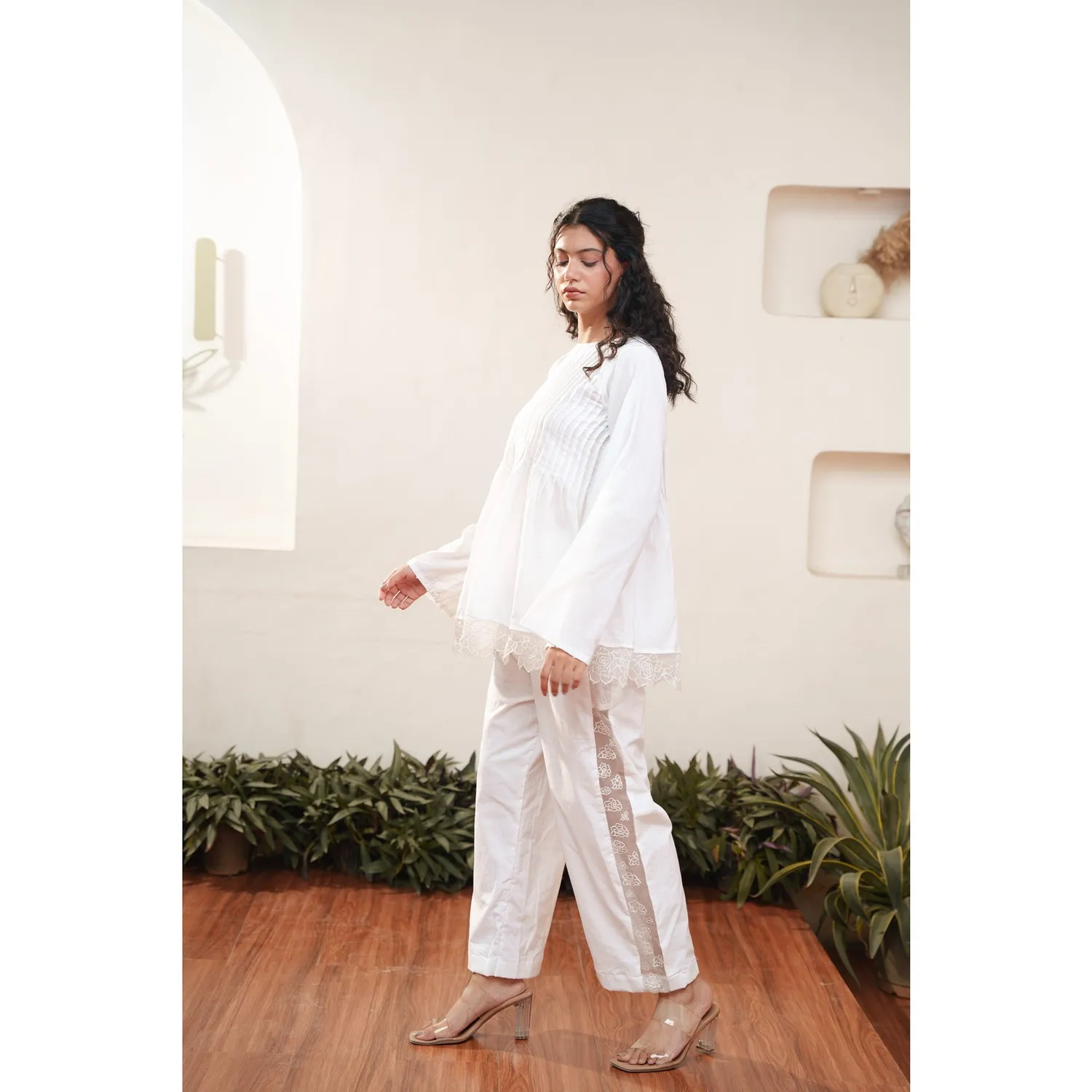 Our Dve Capsule 3 pantaloni cotone bianco 37"