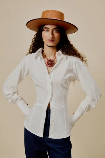 Dahlia Shirt camicia cotone bottoni madreperla