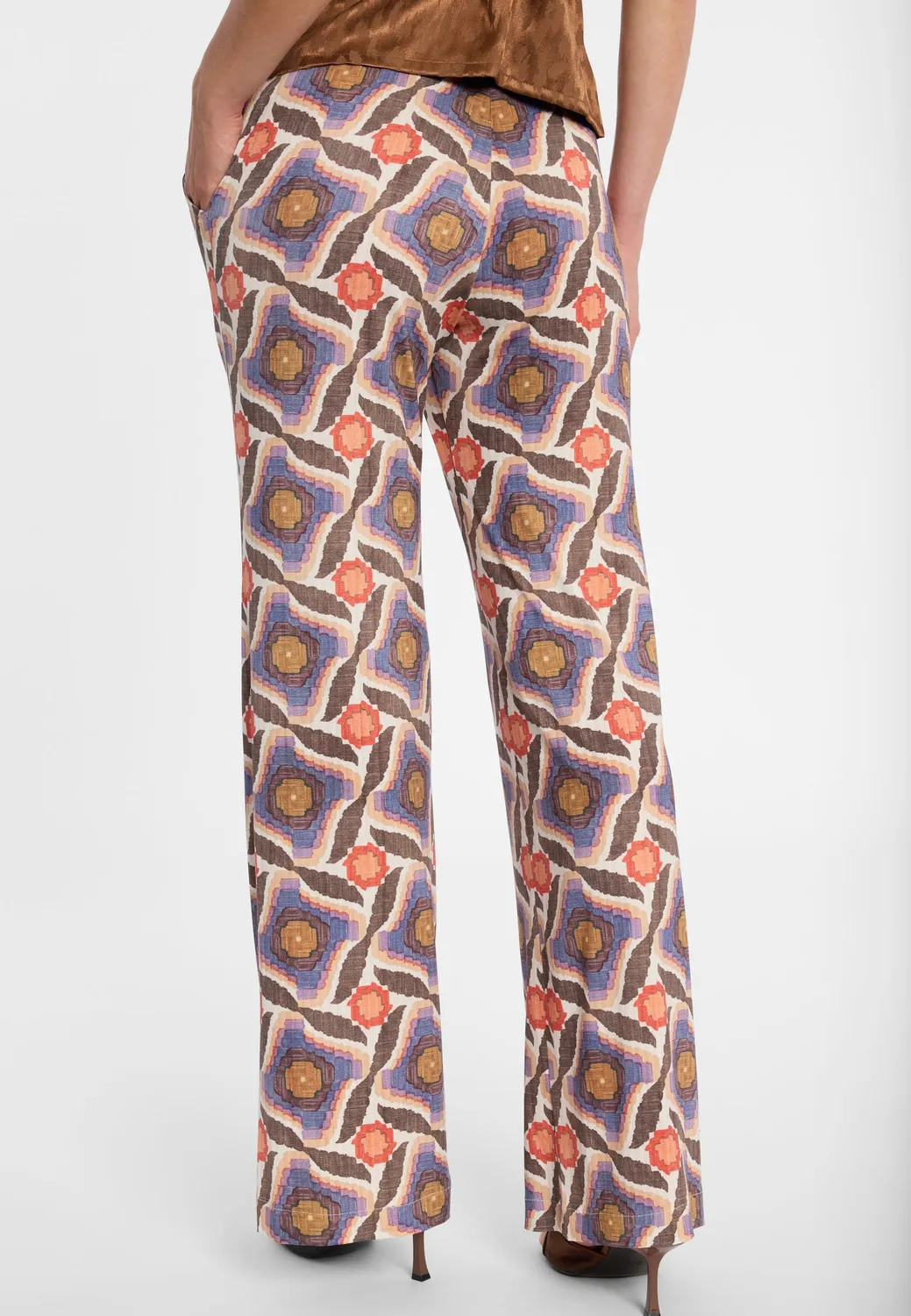 Ana Alcazar Dolve pantaloni fantasia viola mesh