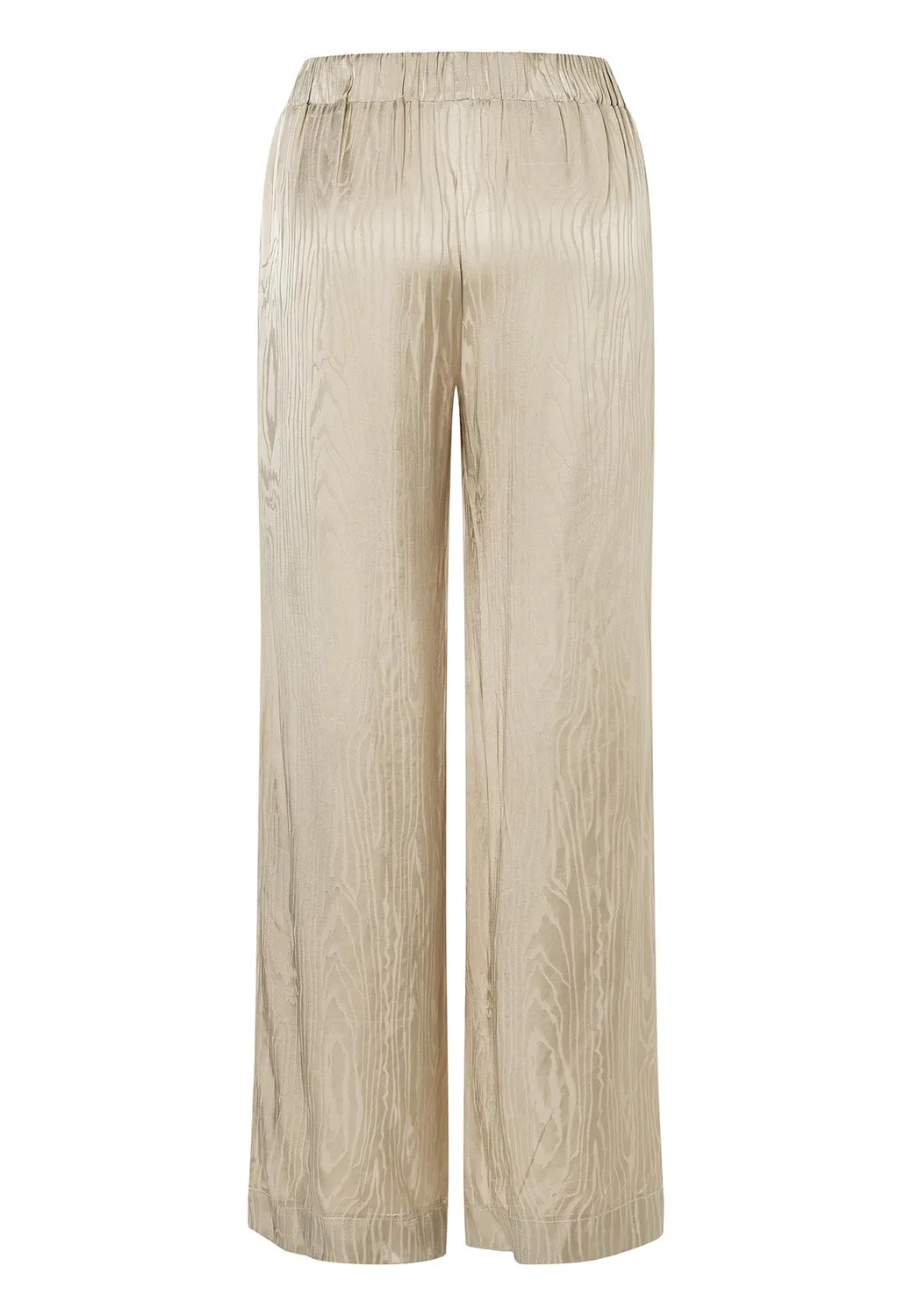 Ana Alcazar Zarosi pantaloni larghi raso oro