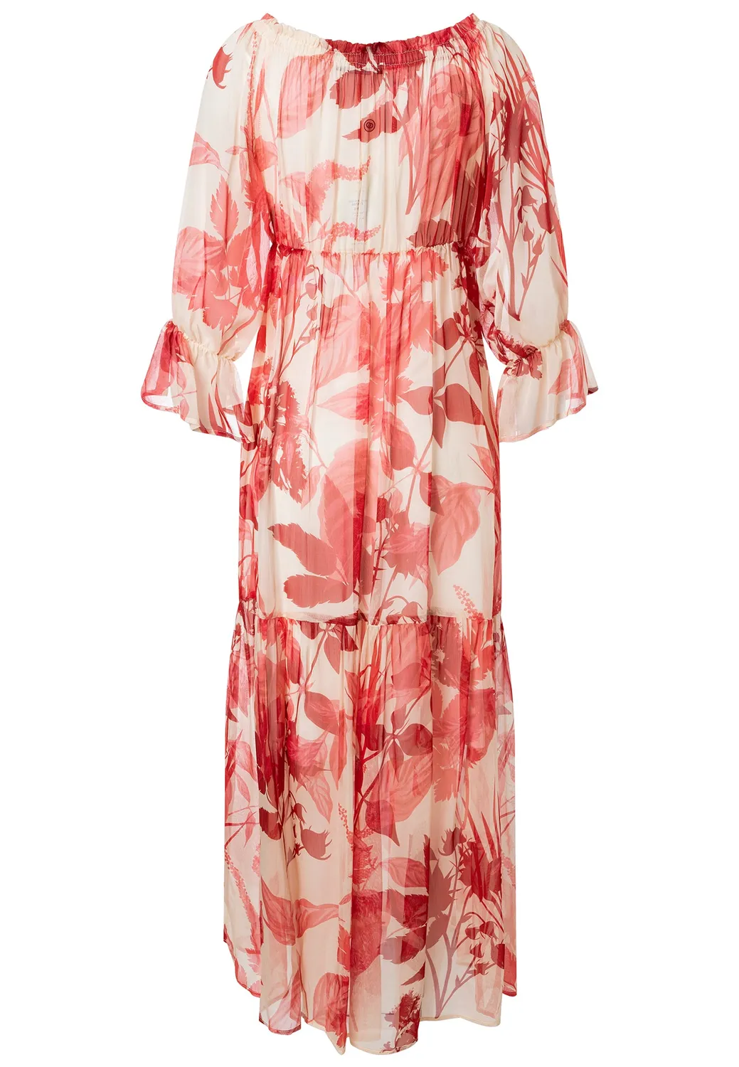 Ana Alcazar Doreyam abito lungo floreale off-shoulder