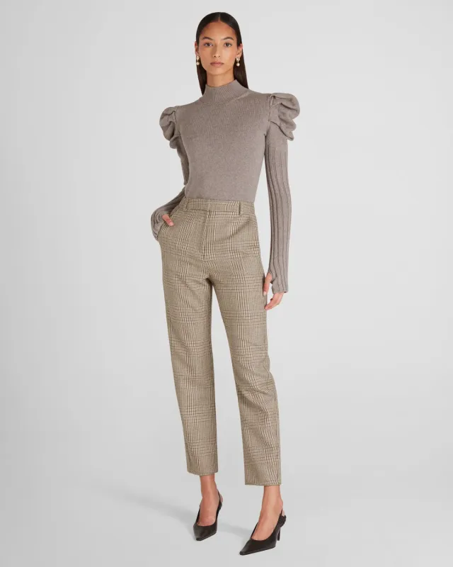 Violante Nessi New York pantaloni pied-de-poule lana