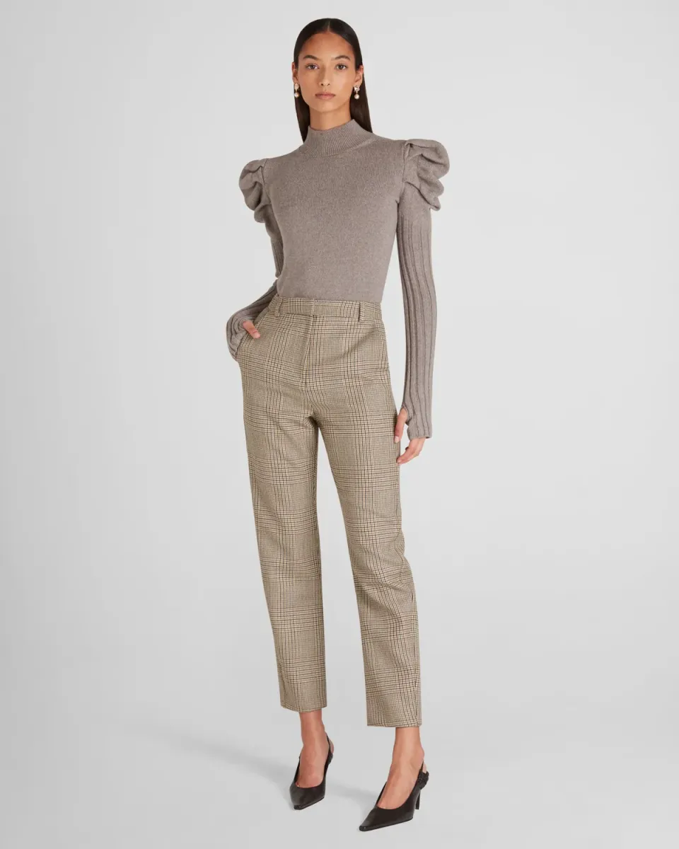 Violante Nessi New York pantaloni pied-de-poule lana