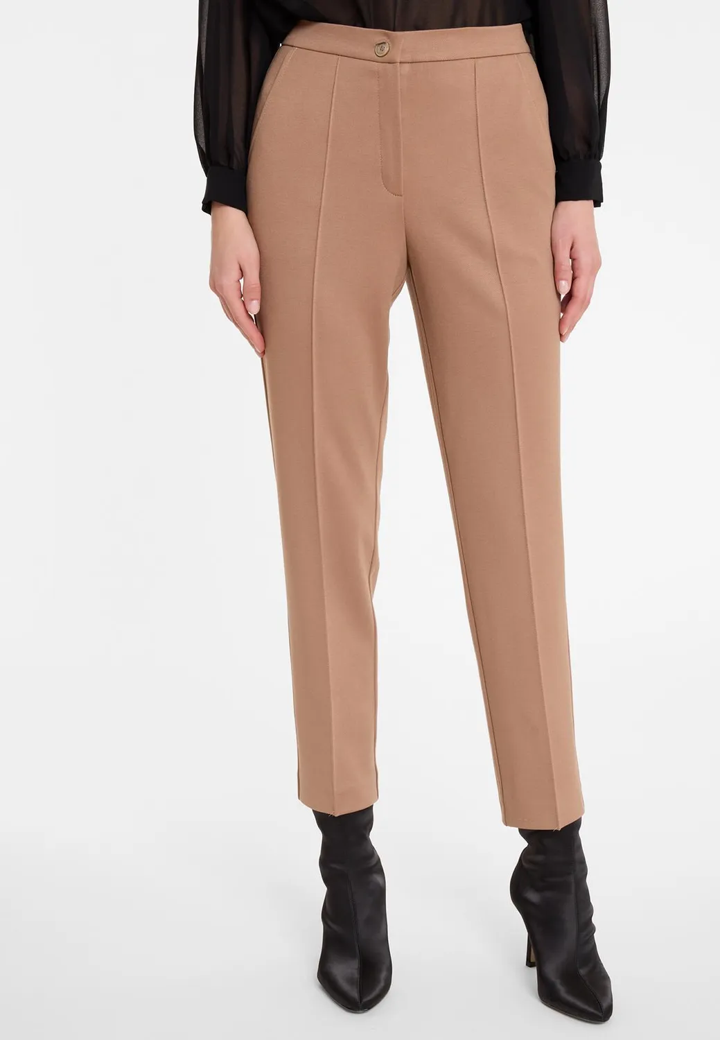 Ana Alcazar Ajasa pantaloni sigaretta 7/8 beige