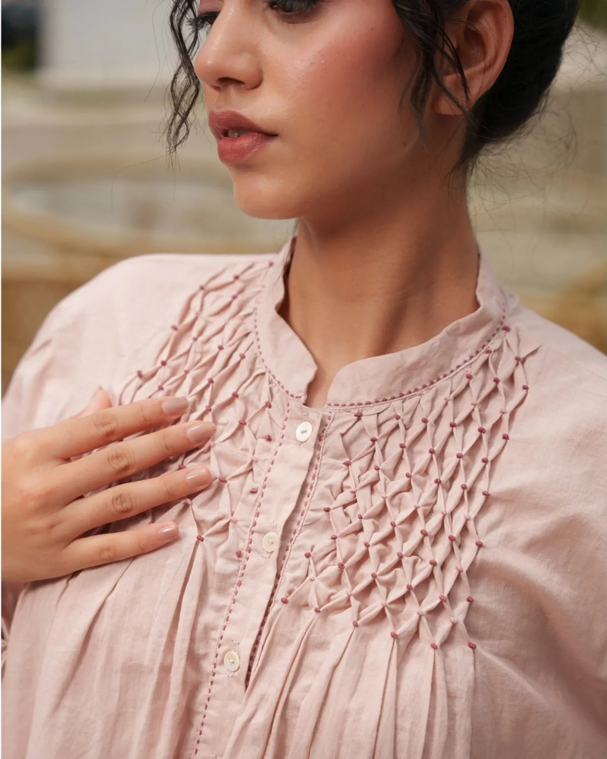 Our Dve Capsule 13 Top rosa cotone S