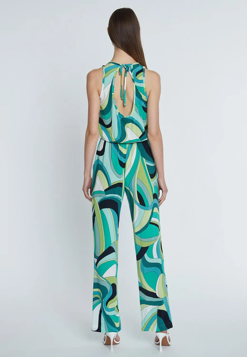 Ana Alcazar Riccy jumpsuit tuta estiva verde retro