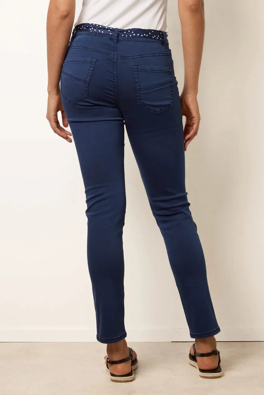 Blue Vanilla Scarf jeans slim denim stretch navy taglia L