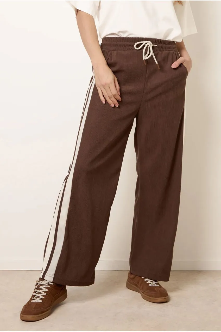 Blue Vanilla Pantaloni Velluto Cioccolato Vita Alta S