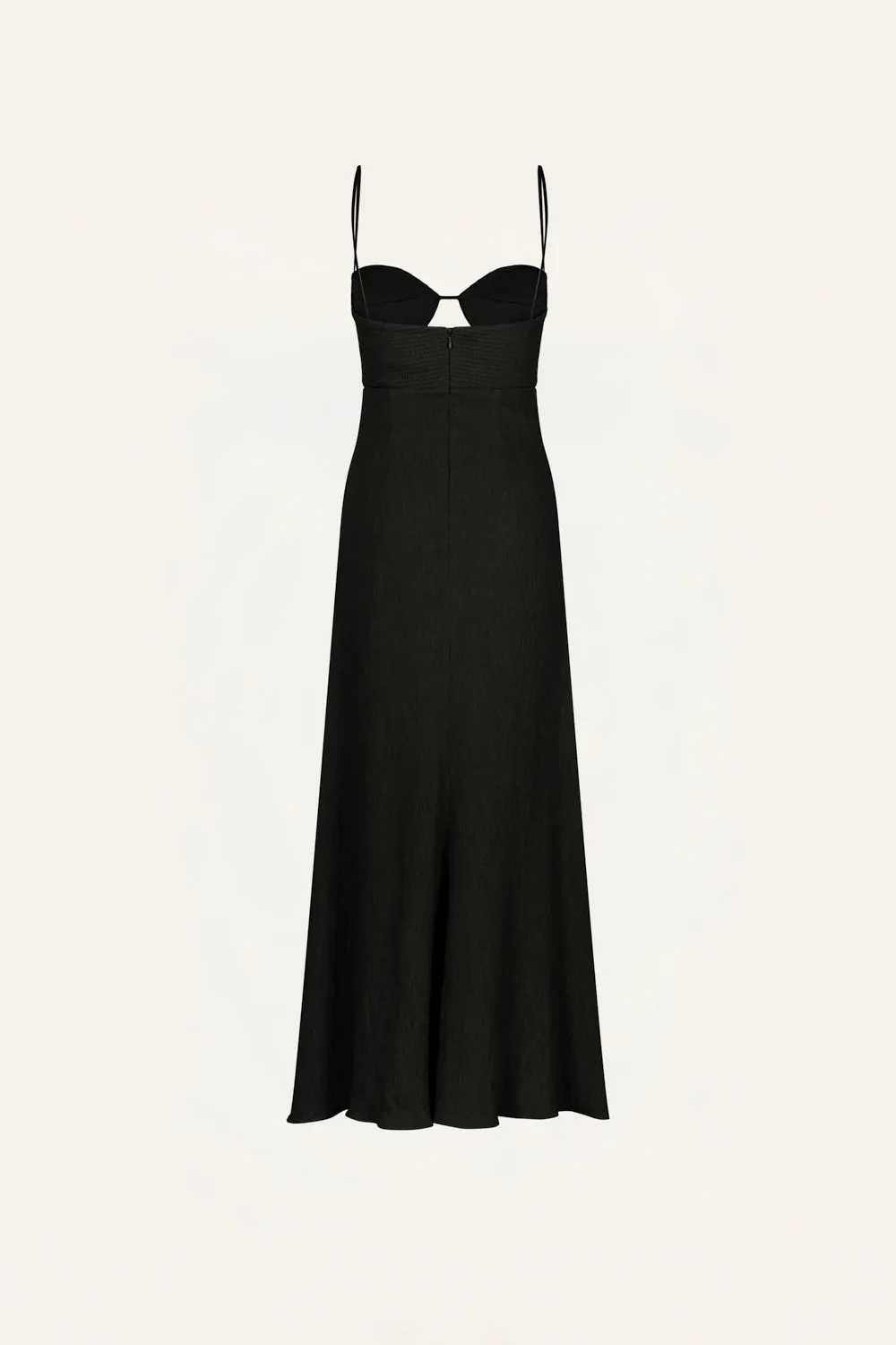 Johanna Ortiz Dream Spinner vestito midi nero viscosa