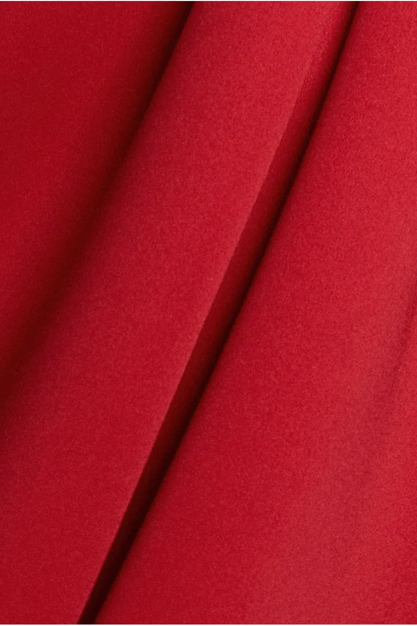 Goddiva DR5107 abito midi rosso scuba
